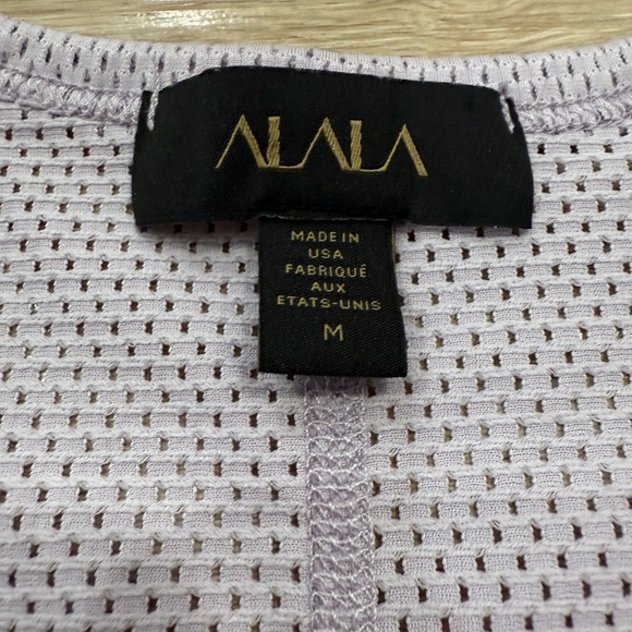 Alala® Purple Mesh Tie-Back Tank - Picture 4 of 6